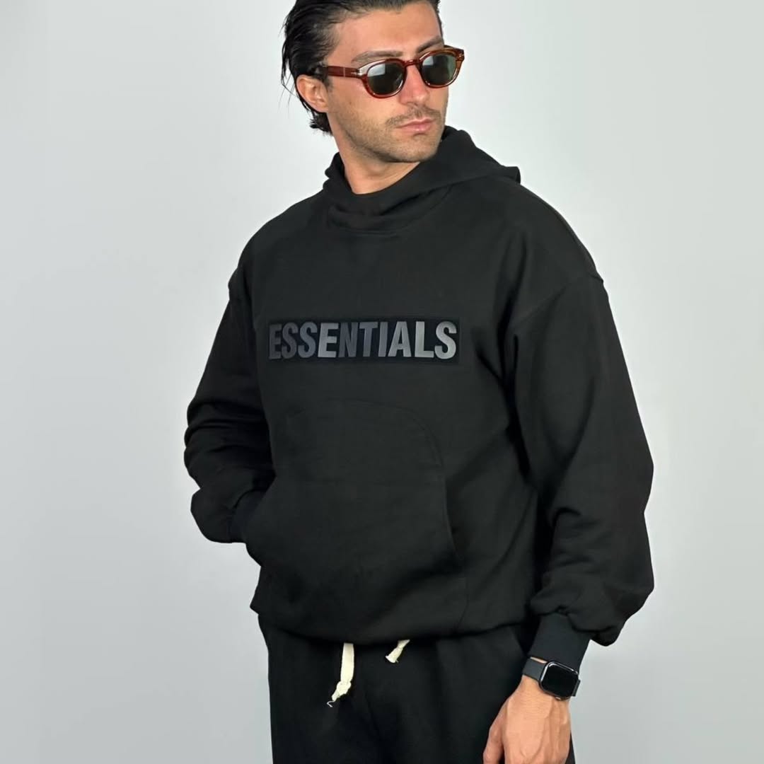 هودی مردانه پینترستی ۳ نخ بدون کرک قواره باکسی(۱۹۸)