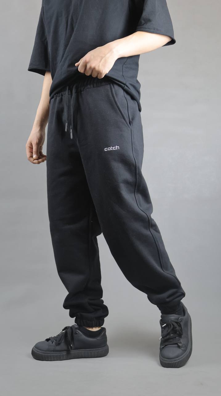 شلوار جاگر پایین کش اسپرت پارچه ۳ نخ داخل کرک(۱۸۷)